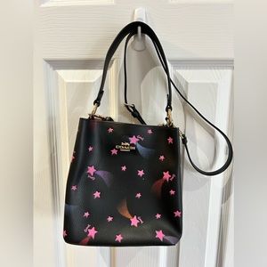 Coach Small Town Bucket Bag with Disco Star Print